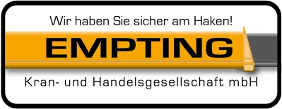 Rechteckiges Logo der Empting Kran- und Handelsgesellschaft mbH